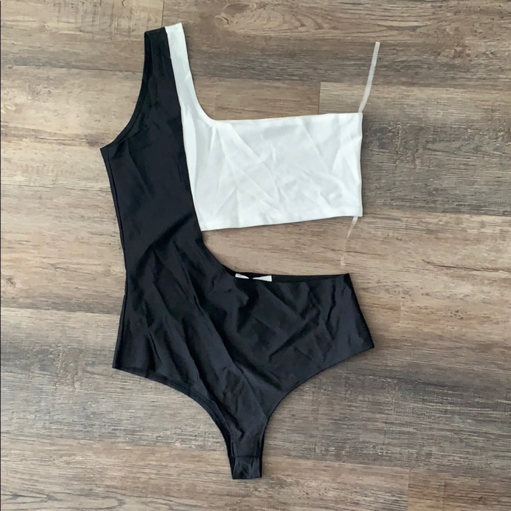 NWT One-shoulder Cut-out bodysuit